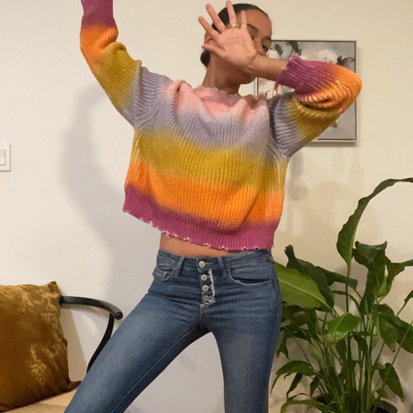 Zadig Voltaire Heavy Knit Rainbow 
